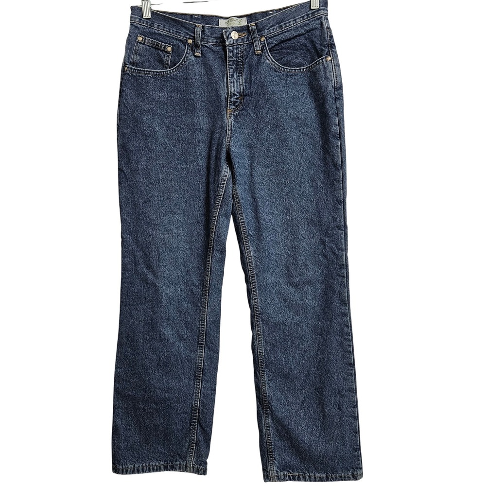 Wrangler Jeans Women 8x30 Blue Flannel Lined Straight Leg Workwear Western Cabin